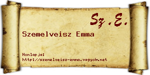 Szemelveisz Emma névjegykártya