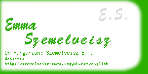 emma szemelveisz business card